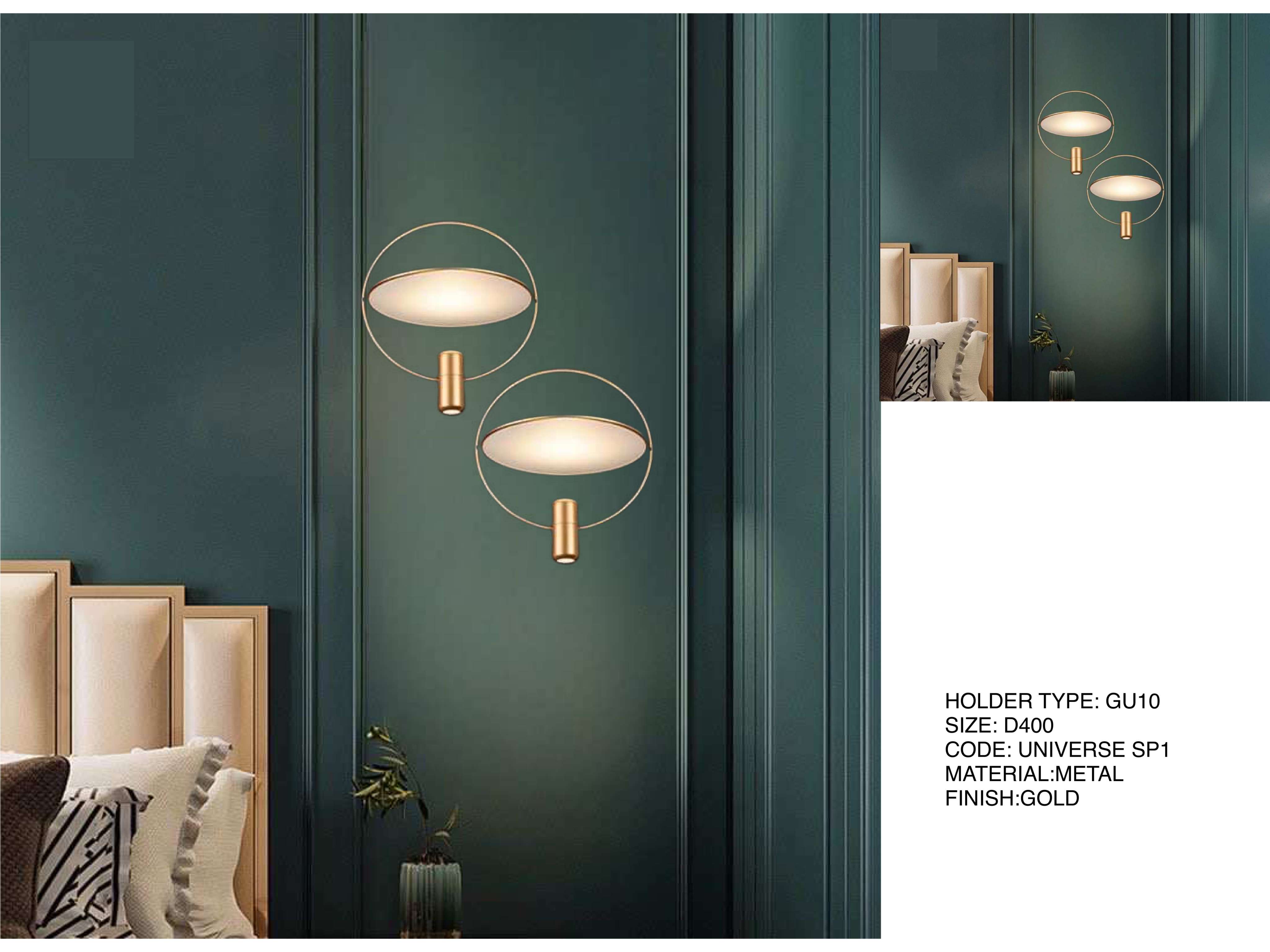 Beyond Lights - Gold Wall Light- LCHL